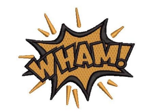 Comic Book Speech Bubble Wham: A Playful Embroidery Review