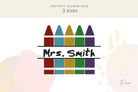 Crayon Split Monogram: A Sweet Touch for Handmade Gifts