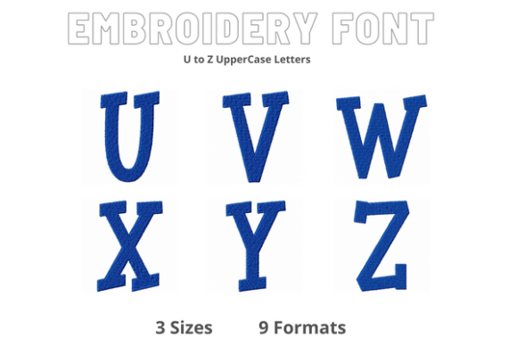 Font U to Z: The Perfect Finish for Holiday Embroidery